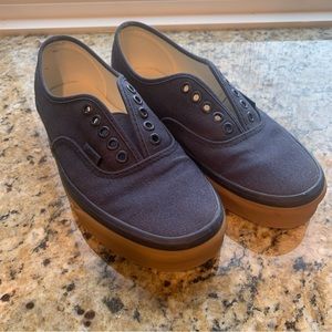 Authentic Vans Navy Gum Sole